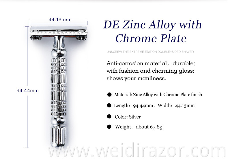 Wholesale Stainless Steel Razor Shave Best Blade Shaving Double Edge Razor